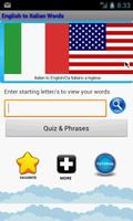 Learn English To Italian Words poster