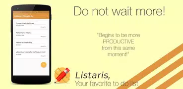 Listaris, to-do list