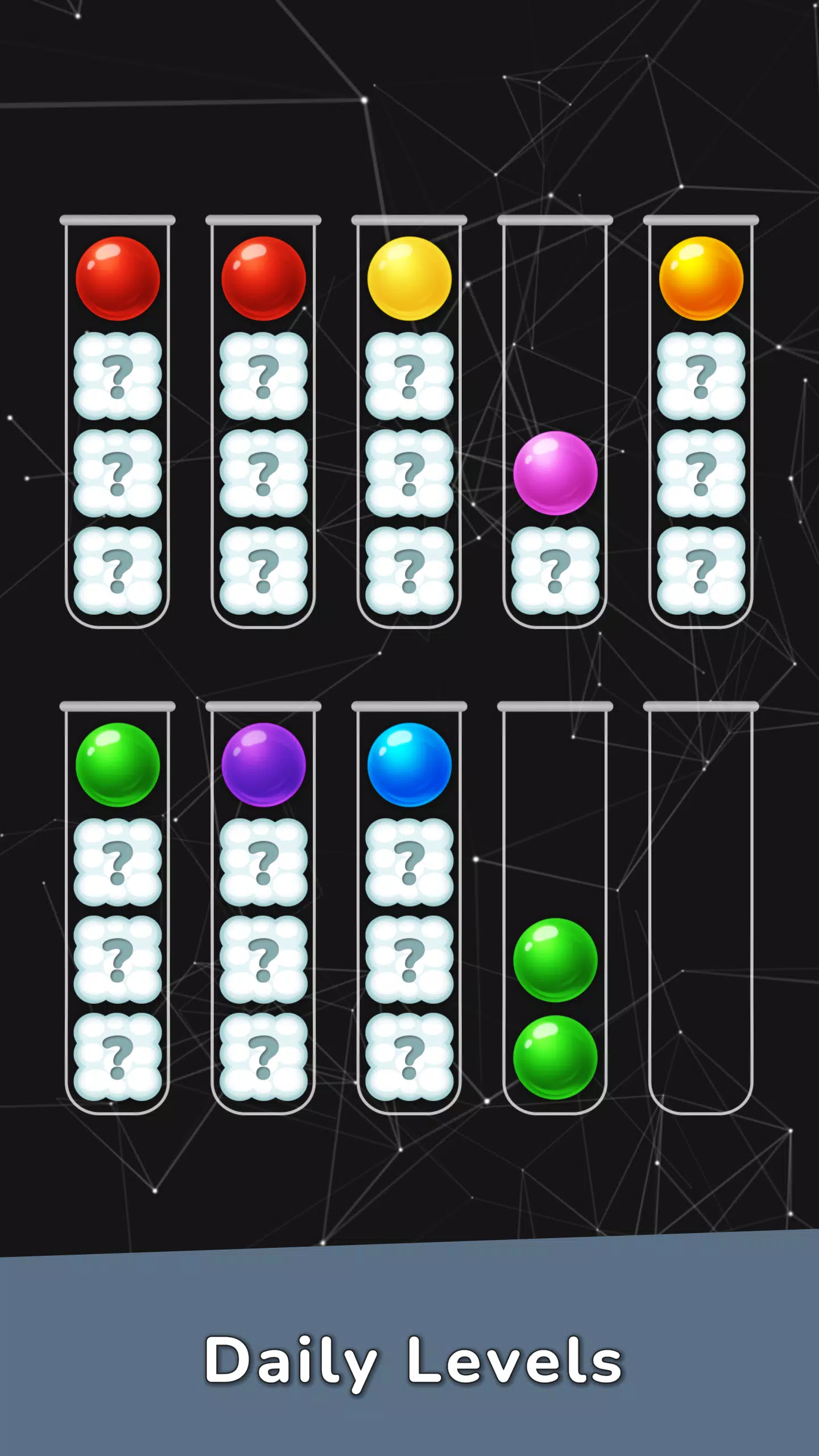 Color Cascade Ball Sort