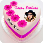 Name Photo On Birthday Cake أيقونة