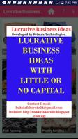 LUCRATIVE BUSINESS IDEAS WITH  스크린샷 1