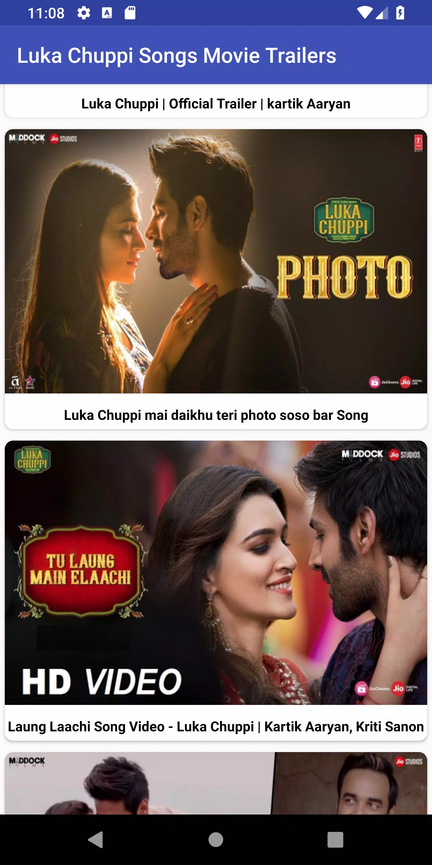 Luka Chuppi Songs Movie Trailers APK for Android Download Luka Chuppi Songs Movie Trailers APK for Android Download