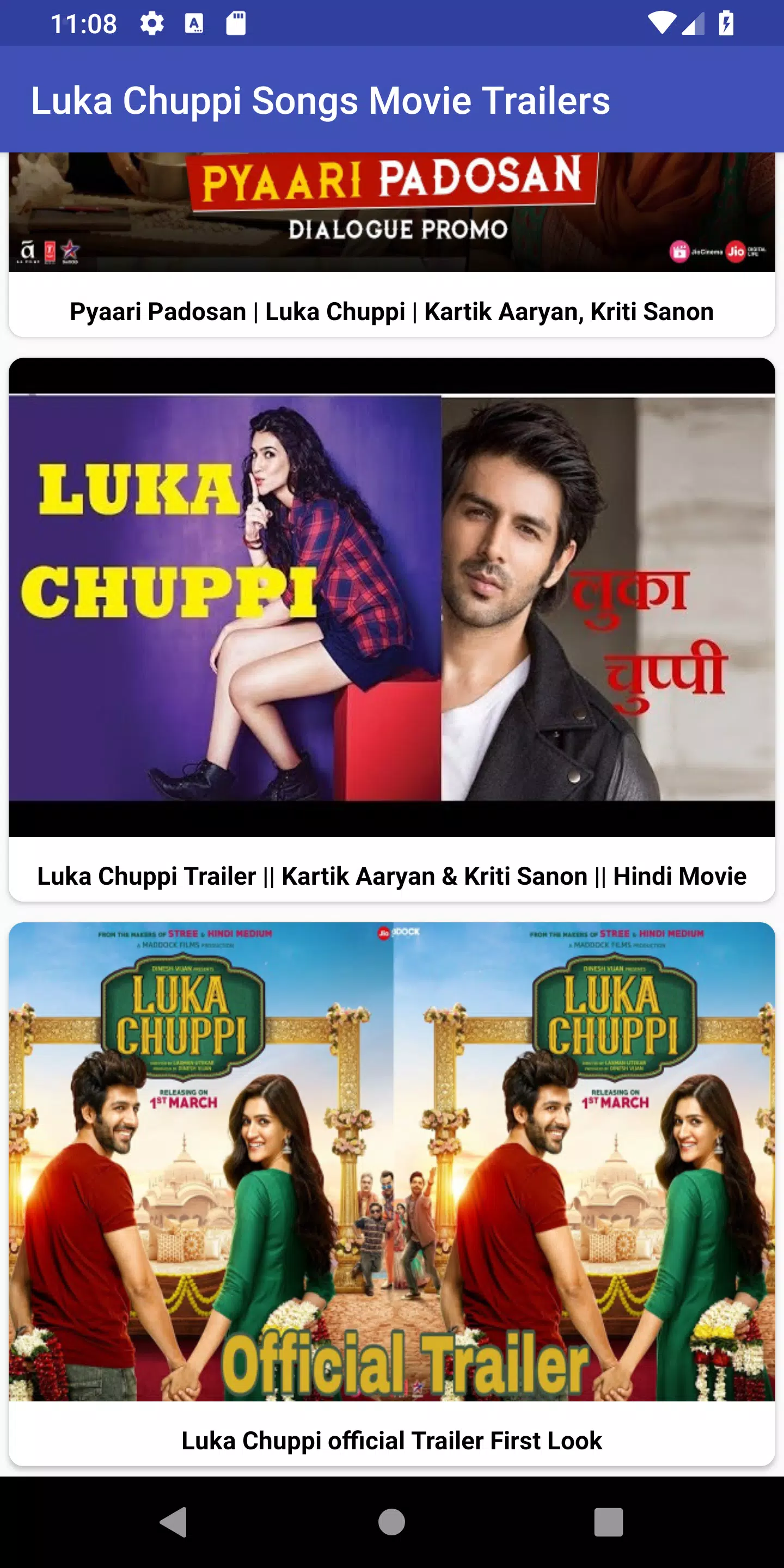 Luka Chuppi Songs Movie Trailers APK for Android Download Luka Chuppi Songs Movie Trailers APK for Android Download