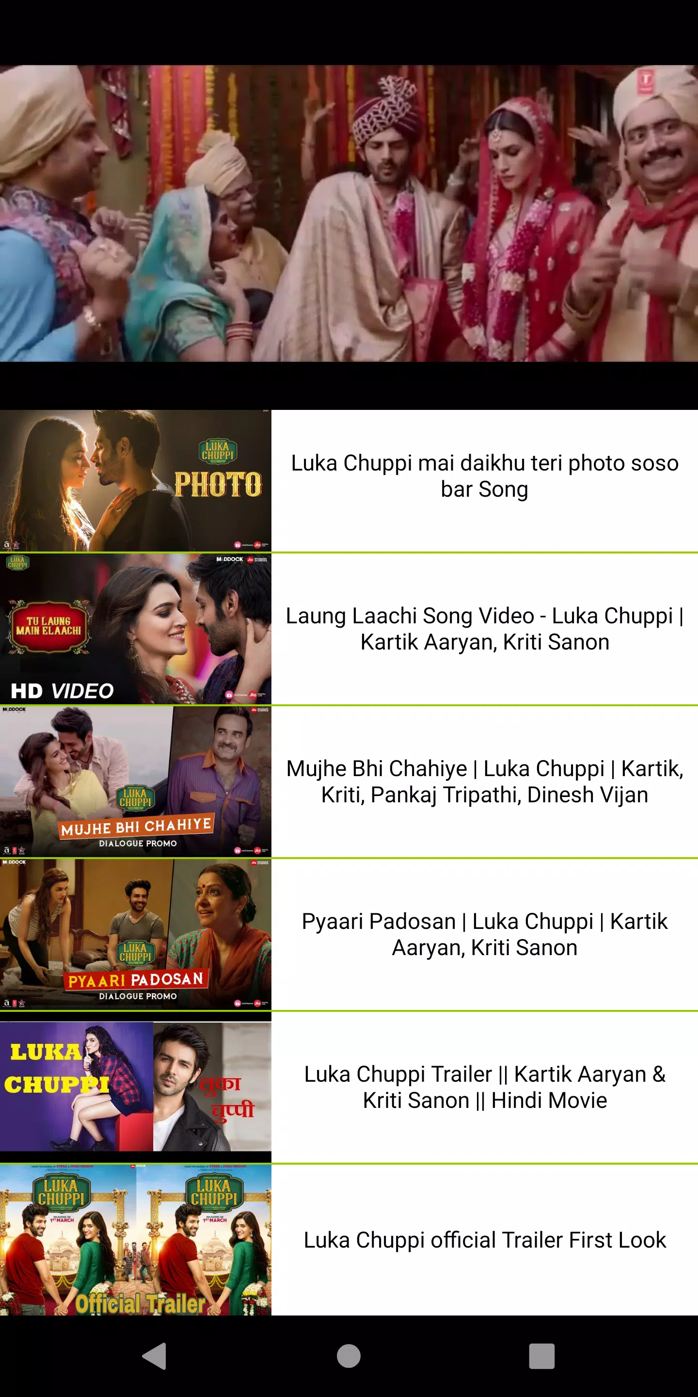 Luka Chuppi Songs Movie Trailers APK for Android Download Luka Chuppi Songs Movie Trailers APK for Android Download