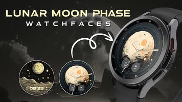 Lunar Moon Phase Watch Faces Affiche