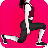 30 Day Lunge workout at home easy leg exercises icon