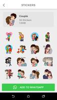 Love Stickers for Whatsapp - New WAStickerApps capture d'écran 1