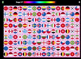 Connect - Pair Matching Puzzle Flags Affiche
