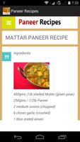 Paneer Recipes ảnh chụp màn hình 1