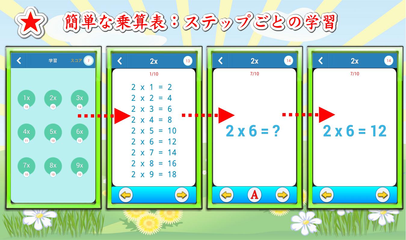 Android 用の かけ算九九に挑戦 数学ゲーム Apk をダウンロード