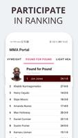 MMAPortal - fighting schedule and rank table скриншот 2