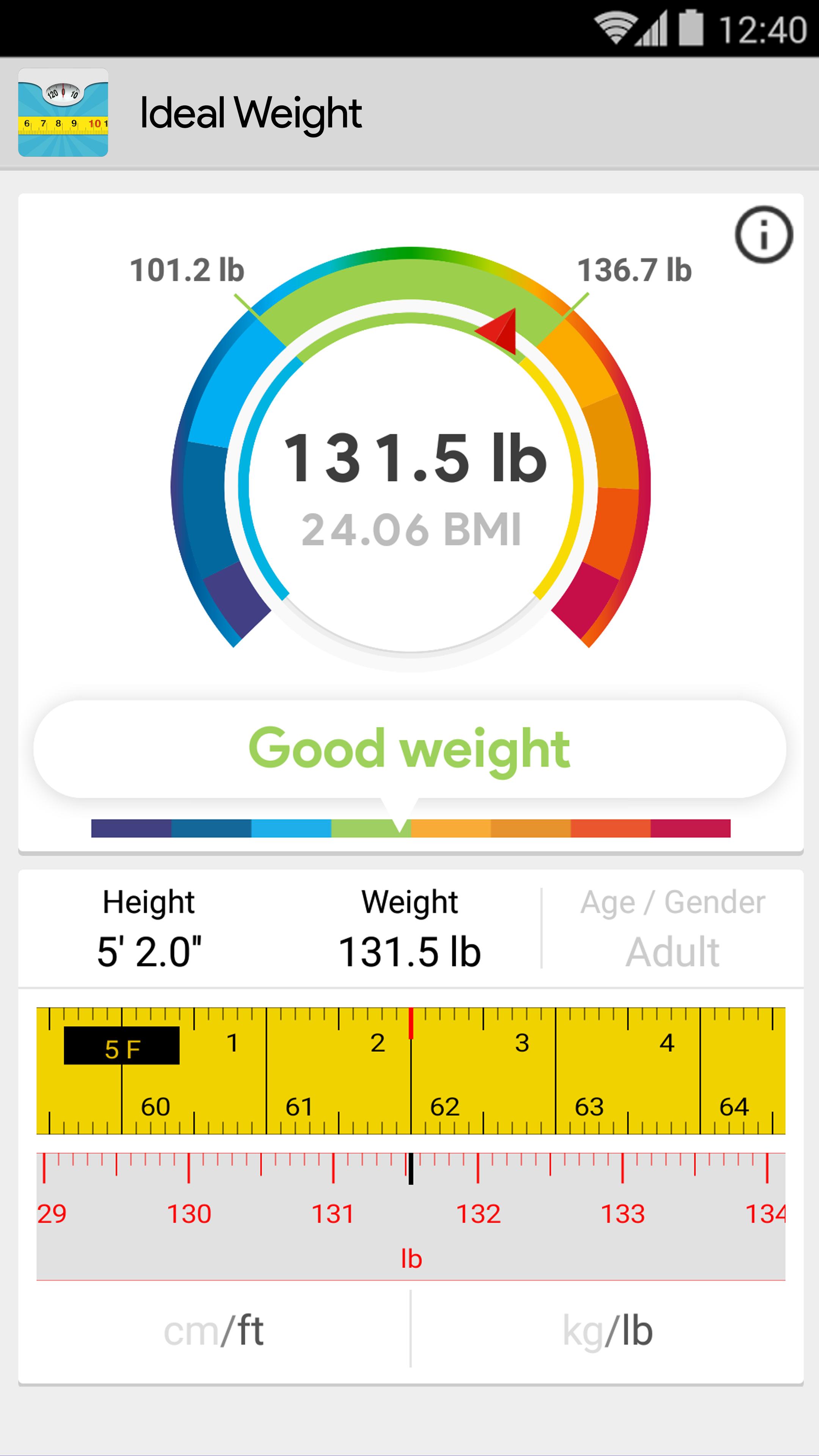 Ideal Weight Bmi Calculator Tracker For Android Apk Download