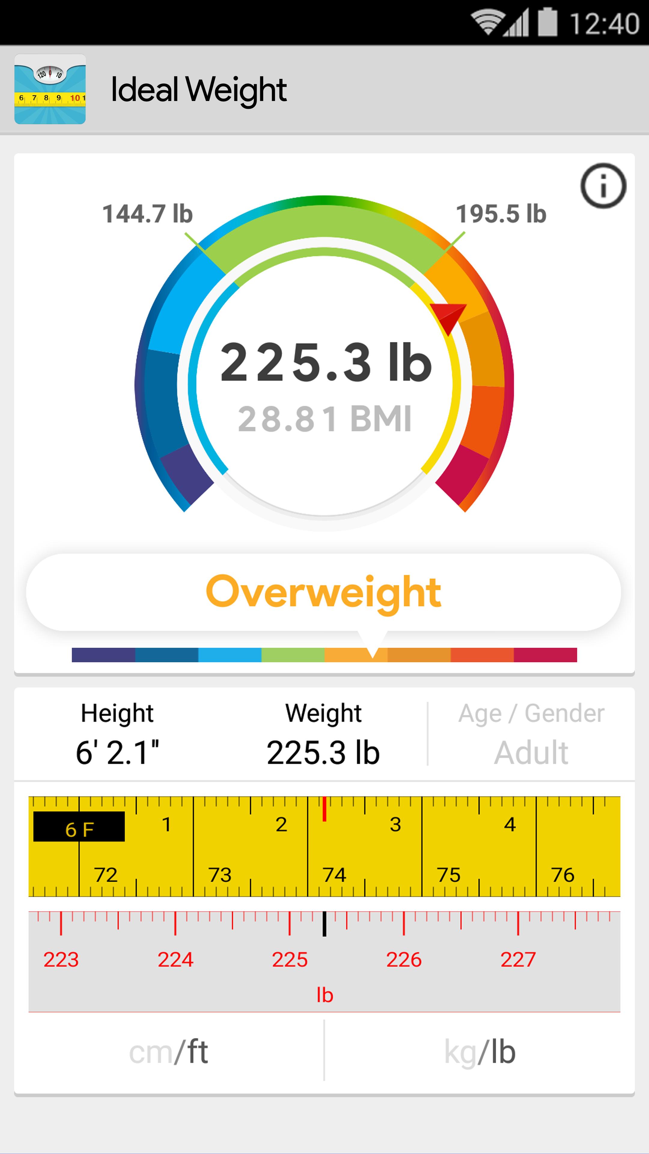 Ideal Weight Bmi Calculator Tracker For Android Apk Download