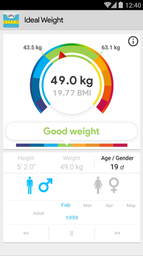 Ideal Weight Bmi Calculator Tracker Apk 3 2 0 Download For