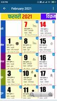 Indian Hindi Calendar 2021 capture d'écran 1