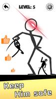 Save Stickman: Brain Draw Line screenshot 1