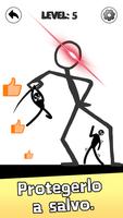 Save Stickman: Brain Draw Line captura de pantalla 1