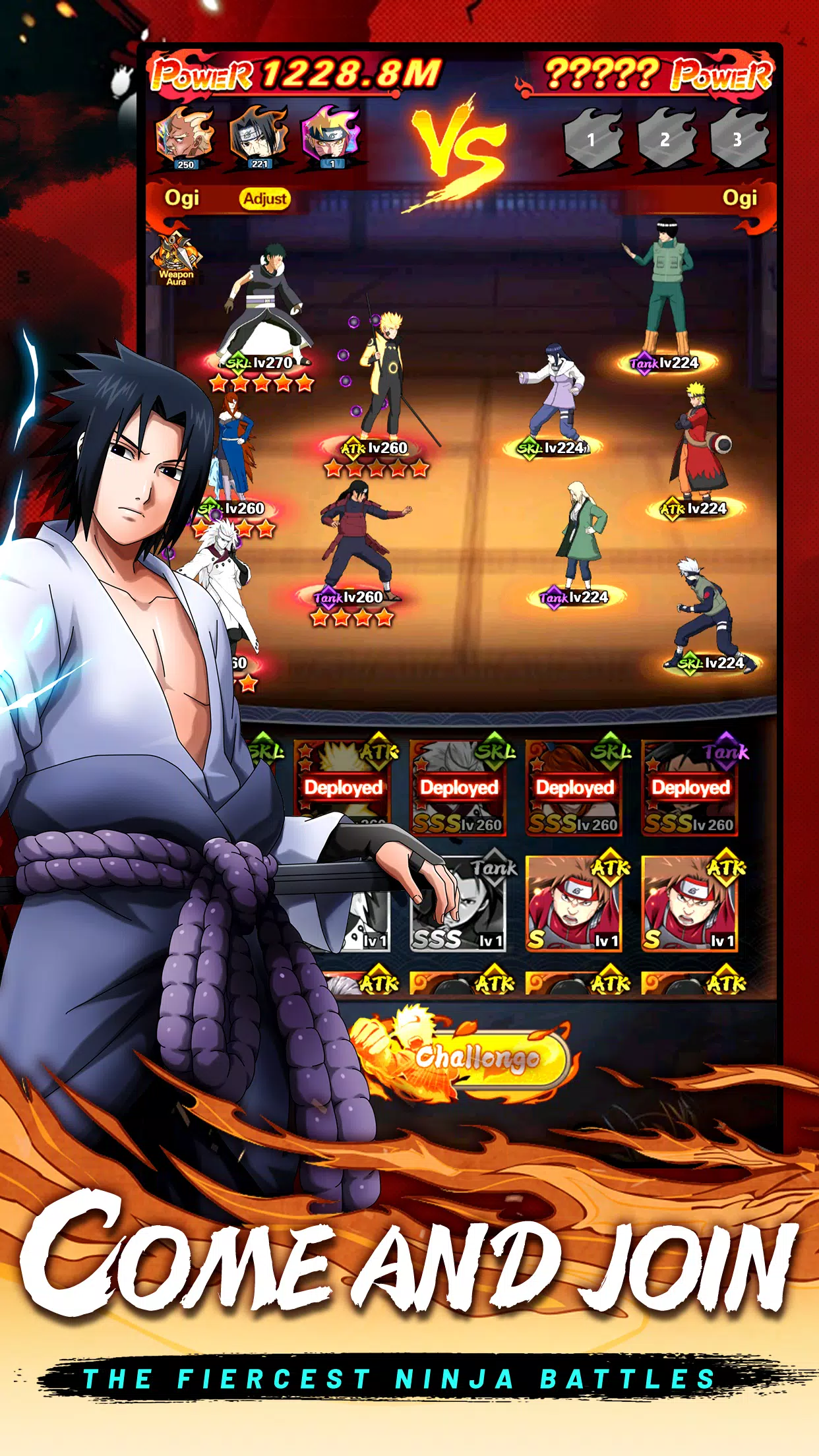 Ultimate Ninja Awakening - NOVO JOGO IDLE RPG DE NARUTO PARA