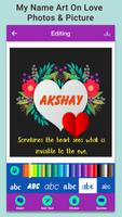 My Name Art On Love Photos & P poster