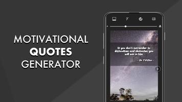 Motivation Quotes Generator ポスター