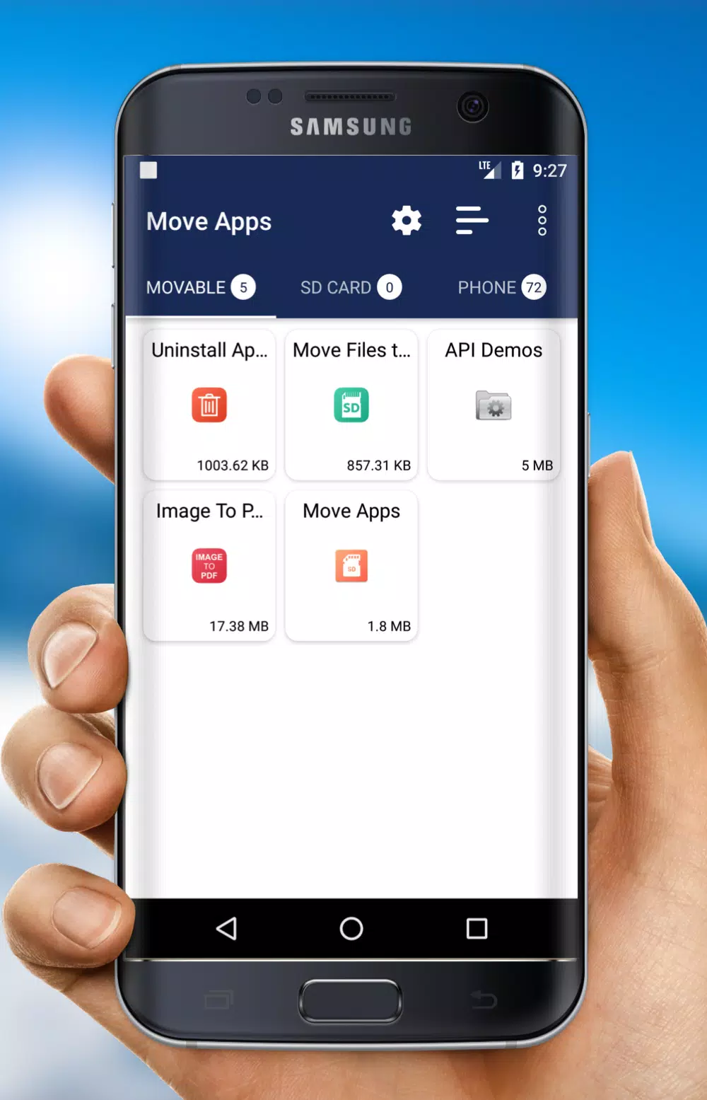 Move app to SD card: Transfer APK for Android Download
