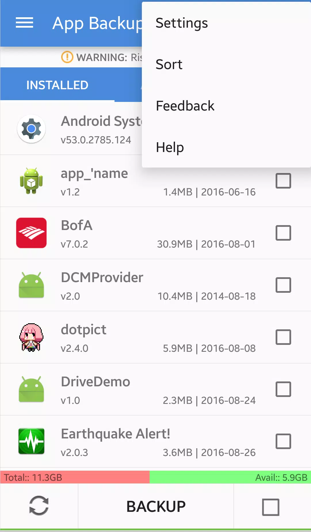 Android app backup and restore apk download