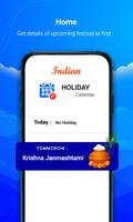Indian Holiday Calendar स्क्रीनशॉट 1