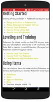 User Guides for Pokémon Go syot layar 1
