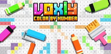 Voxly：3Dカラーリングブック。 数字で着色する。