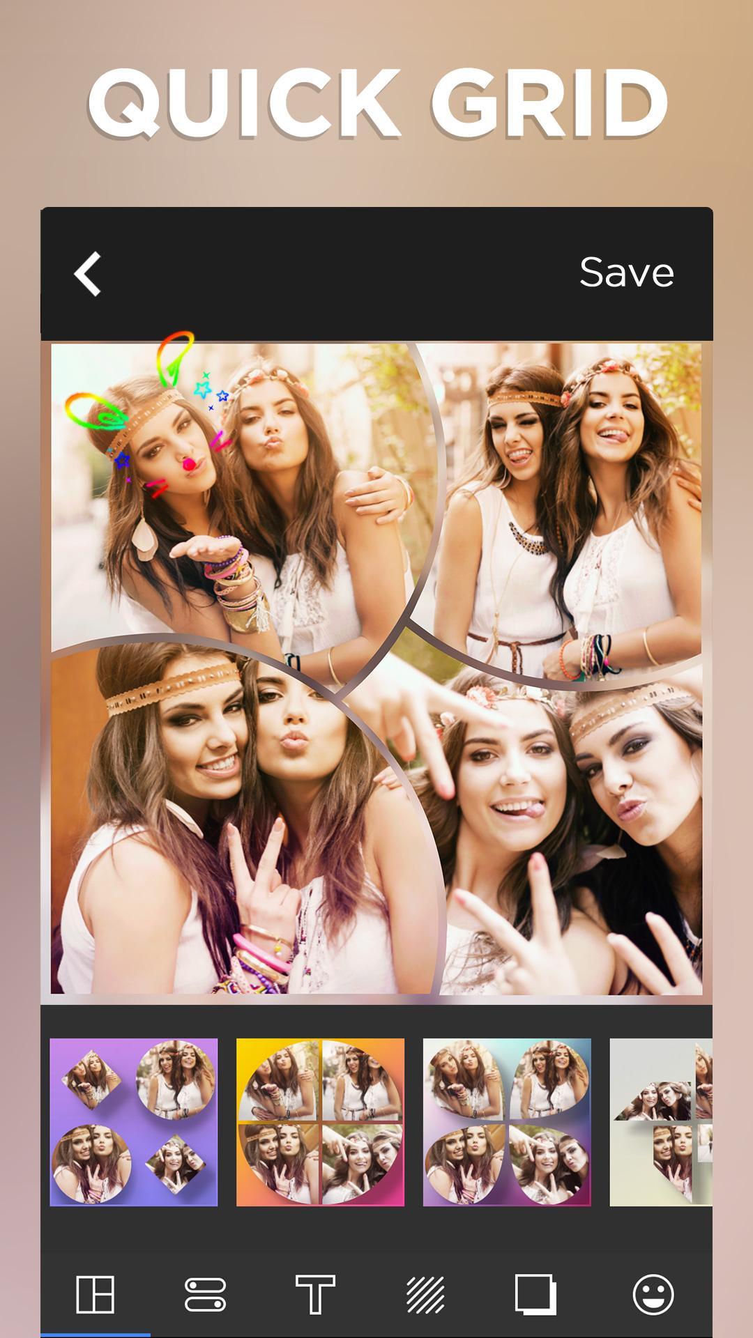 Photo Grid Editor & Pic Collage Maker - Quick Grid for Android - APK