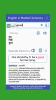 English to Maithili Dictionary capture d'écran 2