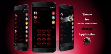 Theme Dialer Neon Red