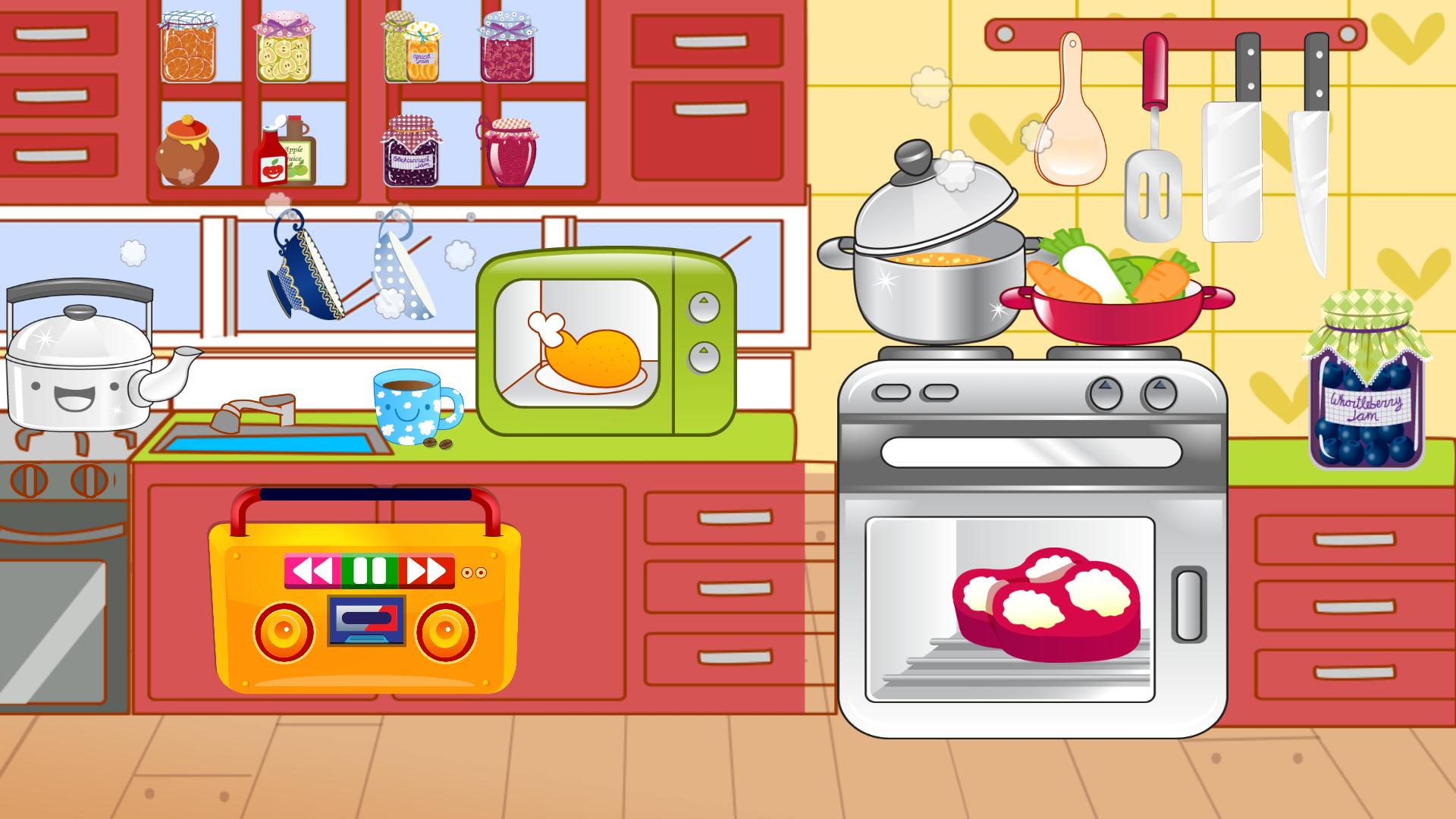 Мама на кухне на английском. Мультяшная кухня. Кухня иллюстрация. Кухня для детей. Кухня в детском саду.