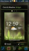 EZ Clock & Weather Widget capture d'écran 3