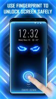 Neon Color Flash Fingerprint Lock Screen Prank تصوير الشاشة 1