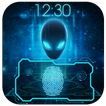 Alien fingerprint style lockscreen for prank