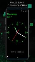 Analog Digital Clock Lock Screen 포스터