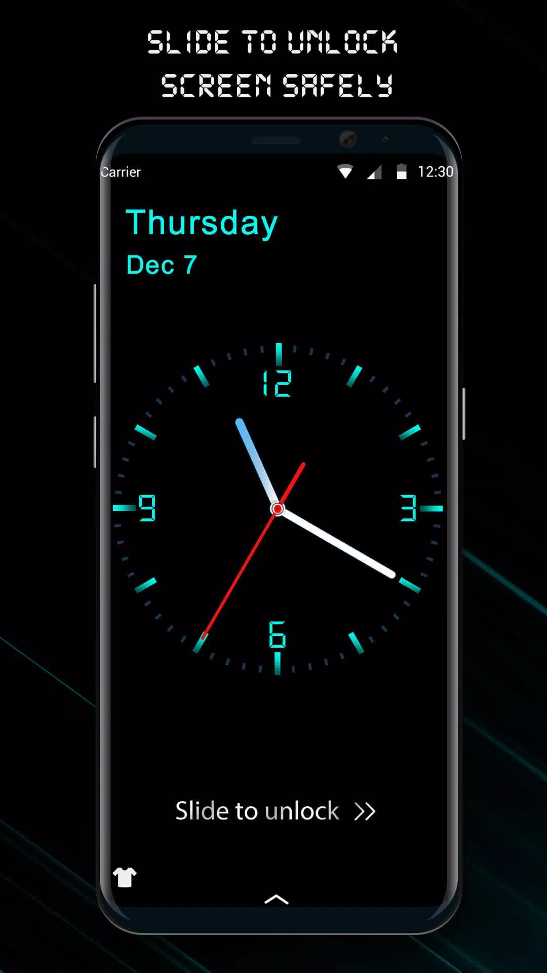 Analog Digital Clock Lock Screen APK للاندرويد تنزيل