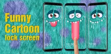 Pull My Tongue--Funny Cartoon Game Lock Screen