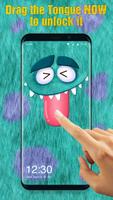 Pull My Tongue--Funny Cartoon Game Lock Screen screenshot 1