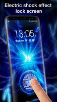 Electric Lighting Fingerprint Lock Screen Prank постер