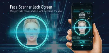 Face detection style lock screen for prank