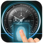 Analogclock fingerprint lock screen for prank آئیکن