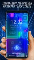 See-through Screen Fingerprint Lock Screen Prank постер