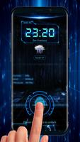 Fingerprint lock screen for prank plakat