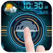 Clock weather fingerprint lock screen for prank