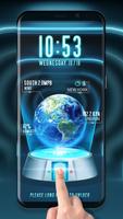 Earth style lock screen poster