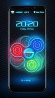 Fidget spinner fingerprint lock screen for prank ảnh chụp màn hình 1