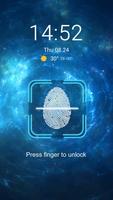 Free fingerprint style lock screen for prank ảnh chụp màn hình 1