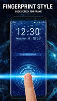 Fingerprint style lock screen for prank Poster